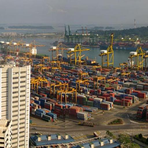 Le port de Singapour